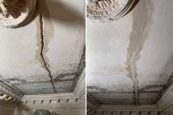 В Лютеранском переулке продолжается реставрация старинной росписи — специалисты просят о помощи