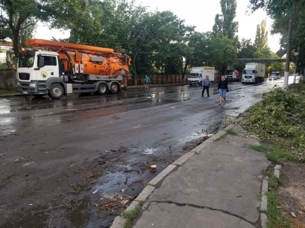 В Одессе остаётся подтопленной часть Пересыпи