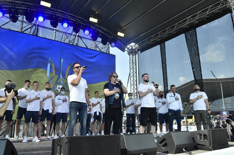 З концертом та гімном: збірну України урочисто зустріли після Євро-2020