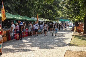 В парке Шевченко сегодня многолюдно: там проходит книжный фестиваль 