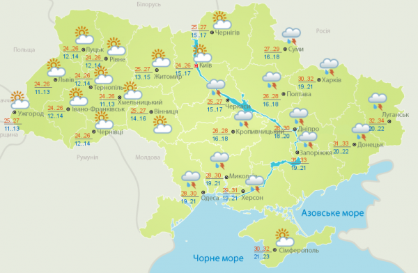 Грозы сместились на восток, а жара не отступает: прогноз на 7 августа