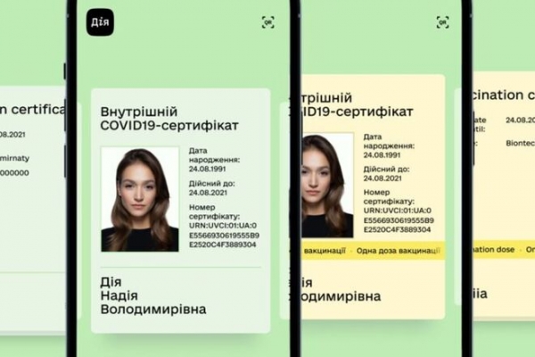 
Украинцы сгенерировали в "Діє" уже 3 млн Covid-сертификатов
