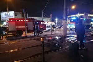 На Фонтане сгорели четыре торговых павильона