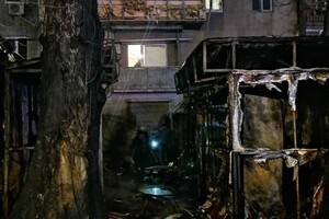 На Фонтане сгорели четыре торговых павильона