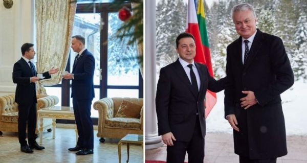 Зеленский в Карпатах встретился с президентами Польши и Литвы