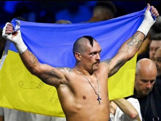 Пряма відеотрансляція першої пресконференції Олександра Усика в Україні після перемоги над Джошуа