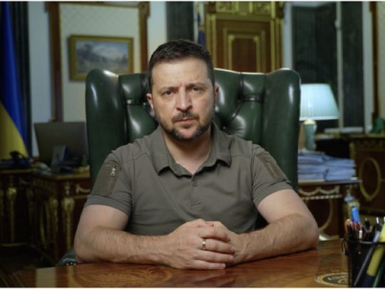 У росії ще є люди та зброя, але вона вже в атмосфері поразки та безнадійності, — Зеленський