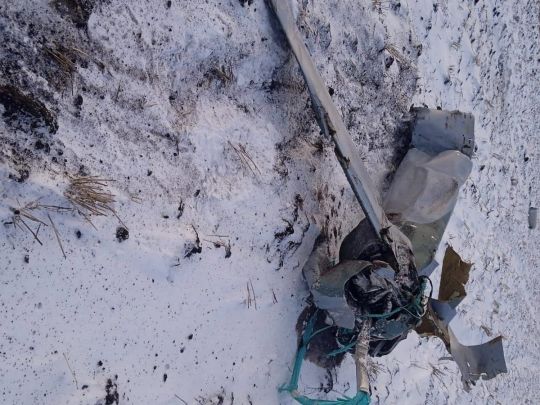 Під час масового обстрілу України росіяни втратили ракету над своєю територією (фото)
