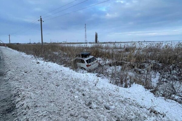 На трассе на автодороге Одесса-Рени сложная ситуация из-за непогоды
