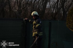 В Одесском районе горит сухостой: огонь распространился на территорию нацпарка