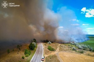 Масштабный пожар в Одесской области привел к усложнению движения: что горит