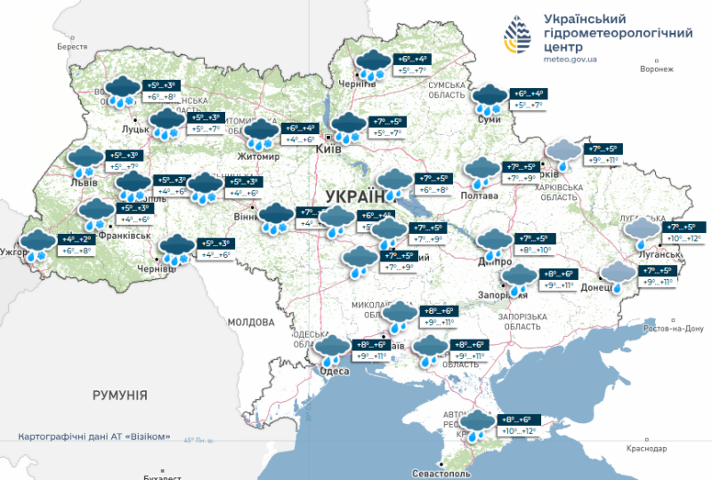 Готуйте парасольки та теплі куртки: синоптики прогнозують погіршення погоди у вихідні 18 та 19 жовтня