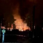 Безпілотники підпалили важливу нафтоперекачуючу станцію в Краснодарському краї рф (відео)