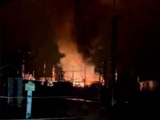 Безпілотники підпалили важливу нафтоперекачуючу станцію в Краснодарському краї рф (відео)